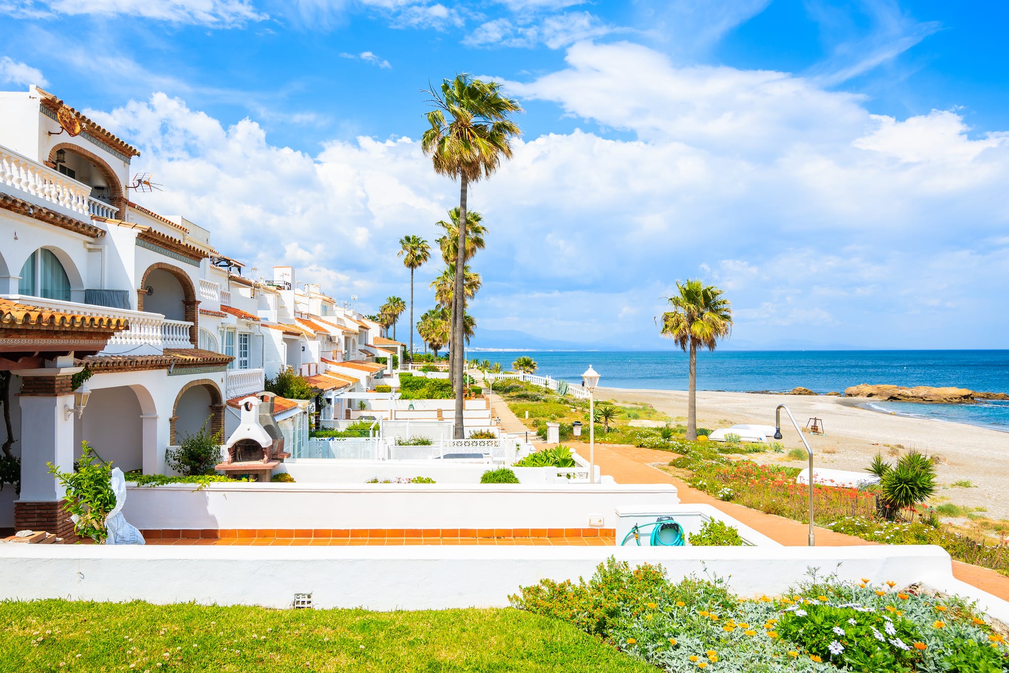 The Costa del Sol coastline